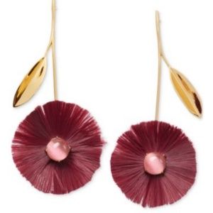 Kate Spade New York Gold-Tone Stone & Fringe Poppy Drop Earrings